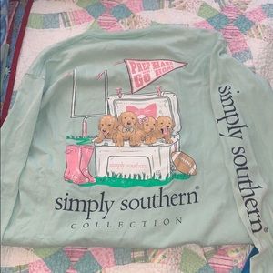 Pastel simply southern long sleeve